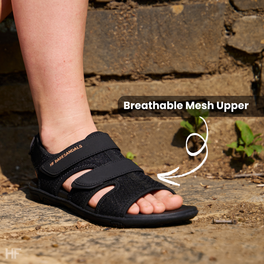 HF Baresandals IV – Ergonomic Footbed & Ultra-Lightweight Barefoot Sandals (Unisex)
