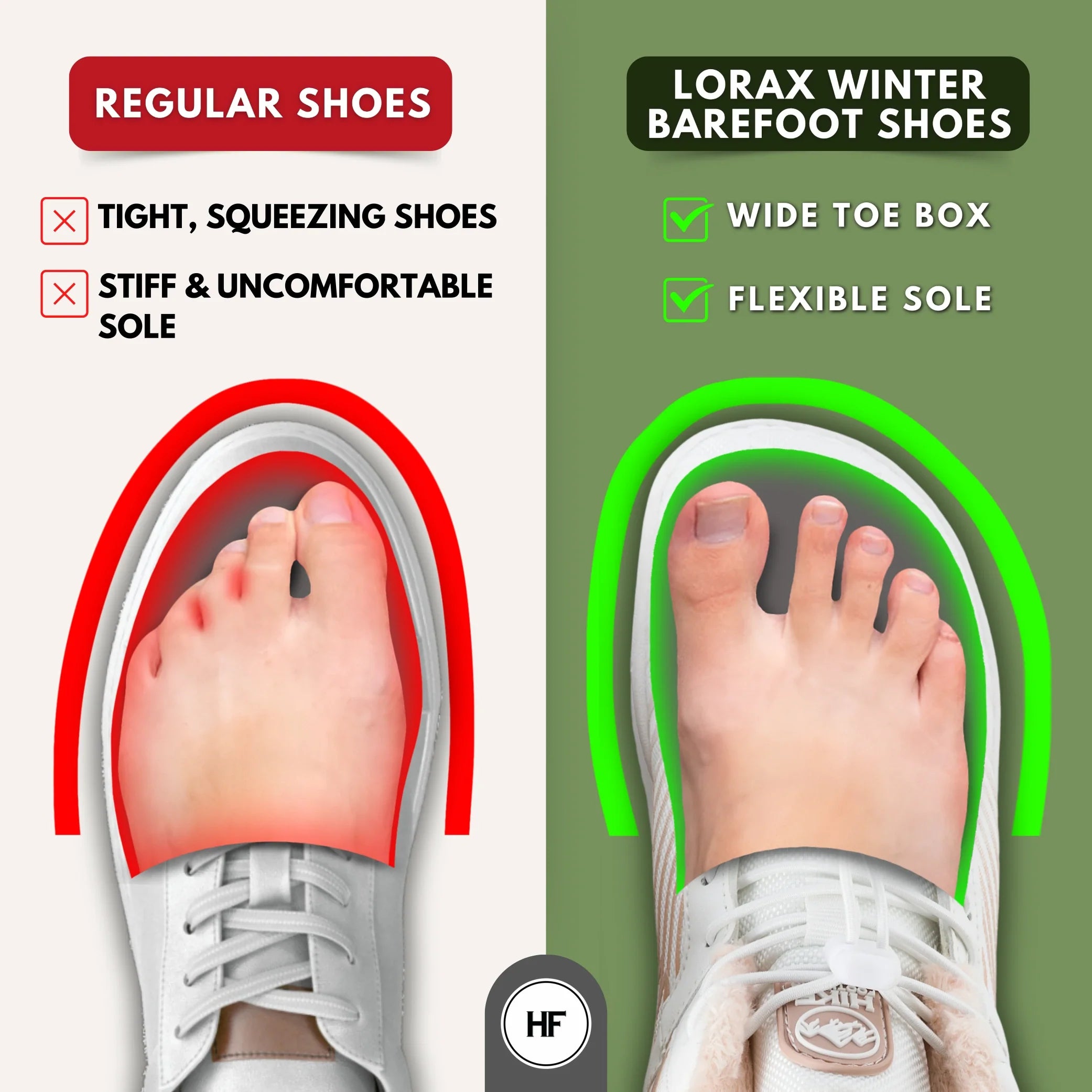 Lorax Winter – Ergonomic & Supportive Winter Barefoot Shoes (Unisex)